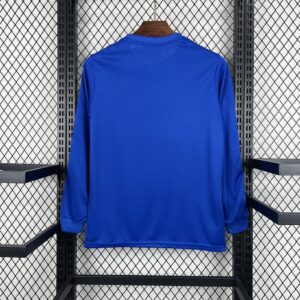 Alternative view of Retro Manchester United 2024/25 Joint Edition Blue Long Sleeve Jersey