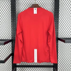 Alternative view of Retro Manchester United 2007/08 Home UCL Long Sleeve Jersey