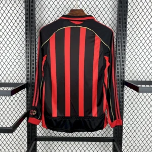 Alternative view of Retro AC Milan 2006/07 Home Long Sleeve Jersey