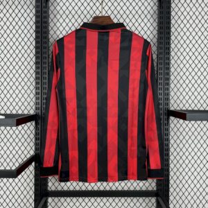 Alternative view of Retro AC Milan 1993/94 Home Long Sleeve Jersey