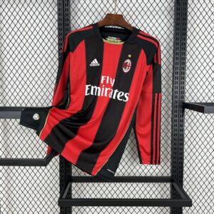 Retro AC Milan 2010/11 Home Long Sleeve Jersey
