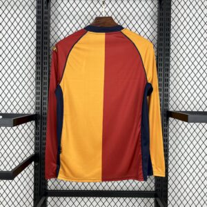 Alternative view of Retro AS Roma 2001/02 Home Long Sleeve Jersey