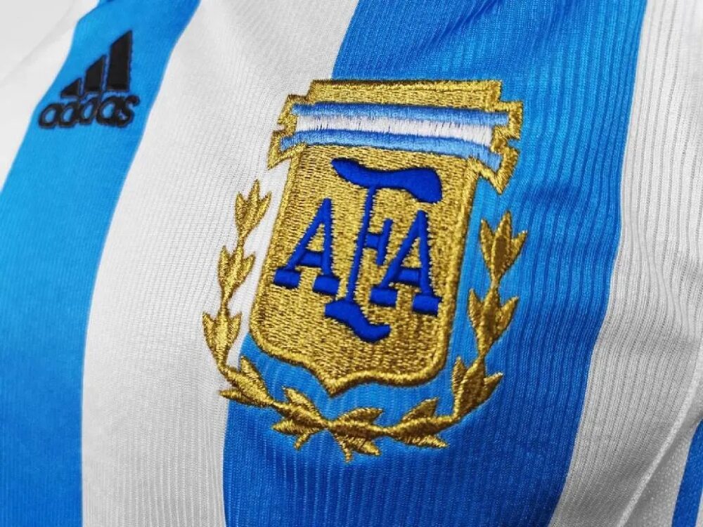 Argentina 1998 World Cup Home Retro Jersey 36123