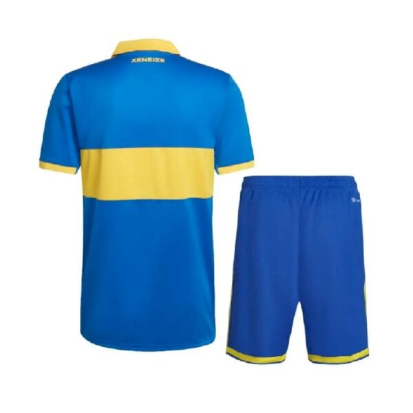 Boca Juniors 202223 Home Kids Jersey And Shorts Kit 1