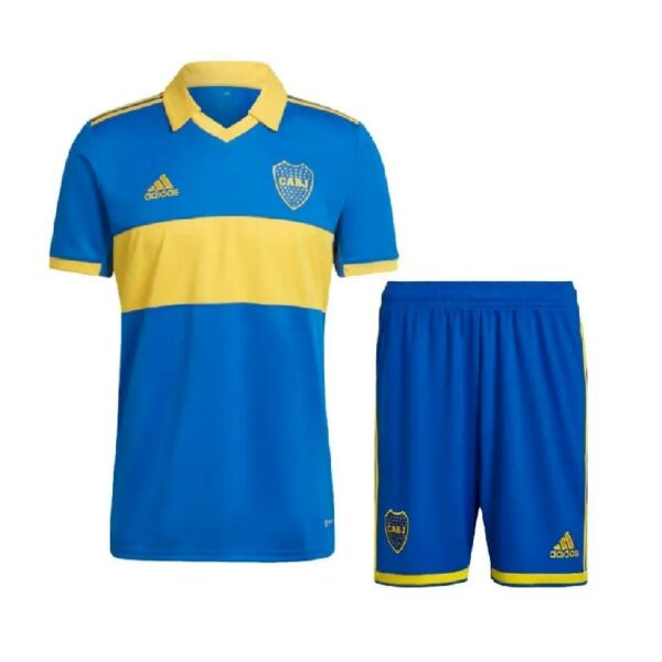 Boca Juniors 202223 Home Kids Jersey And Shorts Kit 47170 1