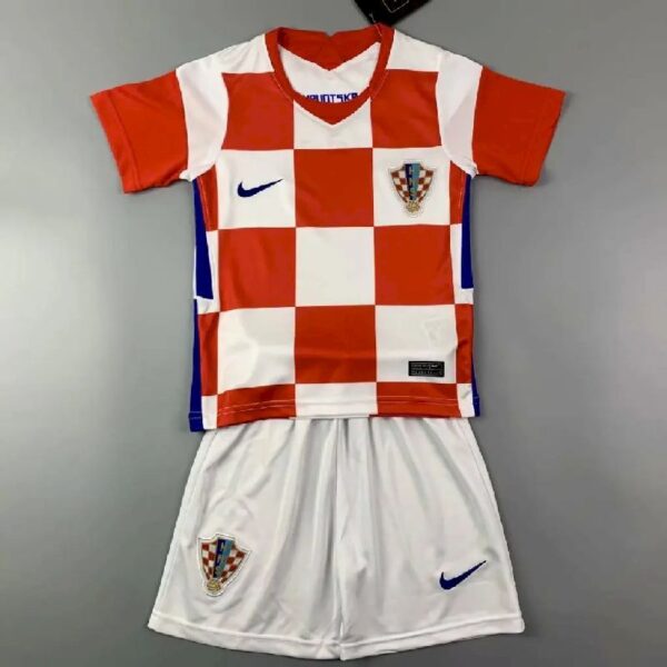 Croatia 2021 Home Kids Jersey And Shorts Kit 37394