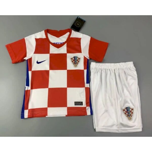 Croatia 2021 Home Kids Jersey And Shorts Kit 37396