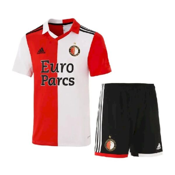 Feyenoord 202223 Home Kids Jersey And Shorts Kit 47192