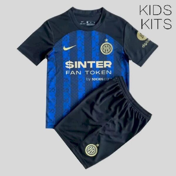 Inter Milan 202223 Concept Kids Jersey And Shorts Kit 46764