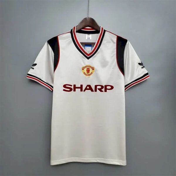 Manchester United 1985 White Retro Jersey 52603