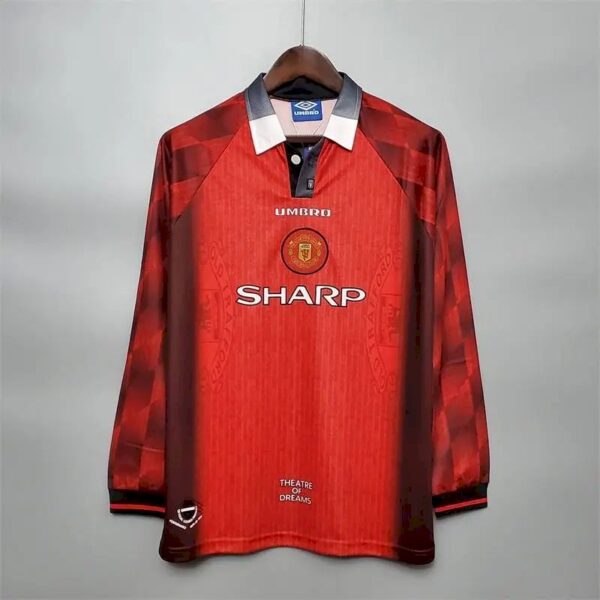 Manchester United 1996 Home Long Sleeve Retro Jersey 52540