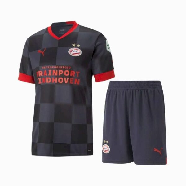 Psv Eindhoven 202223 Away Kids Jersey And Shorts Kit 46866 1