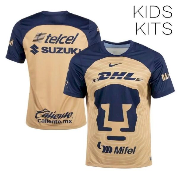 Pumas Unam 202223 Away Kids Jersey And Shorts Kit 47139