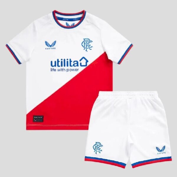 Rangers 202223 Away Kids Jersey And Shorts Kit 46150 1