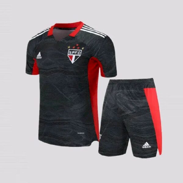 Sao Paulo 2021 Goalkeeper Kids Jersey And Shorts Kit 40480