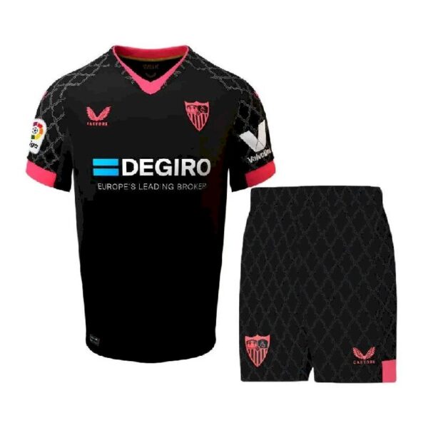 Sevilla 202223 Third Kids Jersey And Shorts Kit 46270