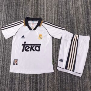 Retro Real Madrid 1998/00 Home Kids Kit