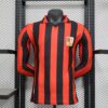 Mens AC Milan 2024/25 125th Anniversary Edition Retro Long Sleeve Jersey Player Version