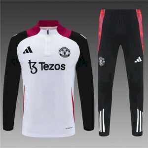 Unisex Manchester United 2024/25 Half-Zip Adult Sweater+Pant 14001