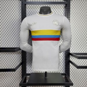 Mens Colombia 2024/25 100th Anniversary Long Sleeve Jersey Player Version