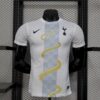 Mens Tottenham Hotspur 2025/26 White Gold Snake Edition Jersey Player Version