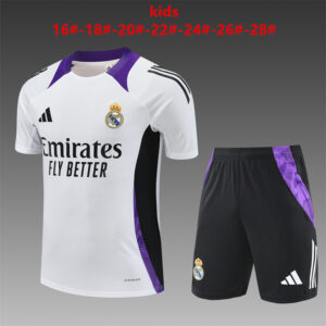 Unisex Real Madrid 2024/25 Training Kids Jersey+Short 14001
