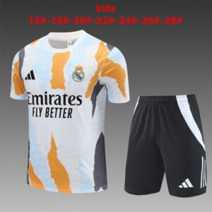 Unisex Real Madrid 2024/25 Training Kids Jersey+Short 14001