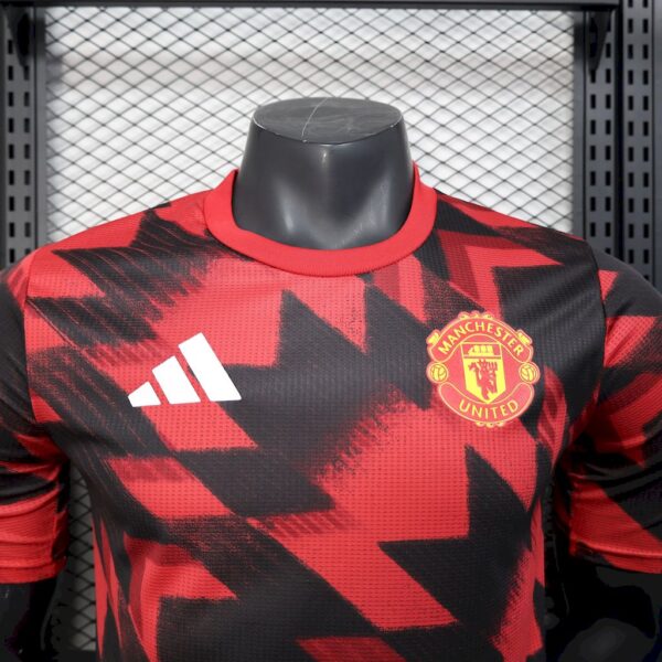 Manchester United 2025/26 Pre-Match Training Red And Black Jersey Player Version - Image 4