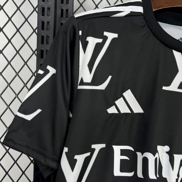 Real Madrid 2025/26 Louis Vuitton Joint Edition Black Jersey - Image 5