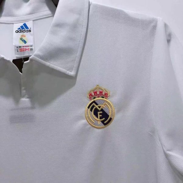 Real Madrid 2002/03 Home Centenary Retro Jersey - Image 3