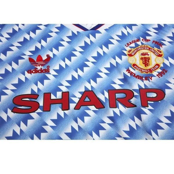 Manchester United 1990/92 Away Retro Jersey - Image 8