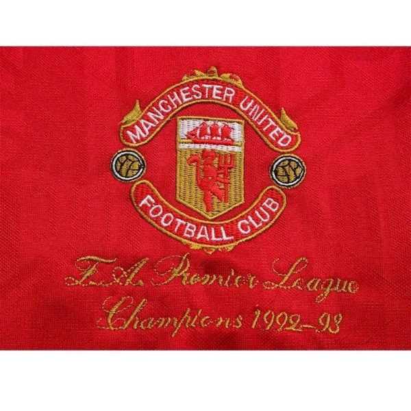 Manchester United 1992/94 Home Champion Long Sleeves Retro Jersey - Image 9
