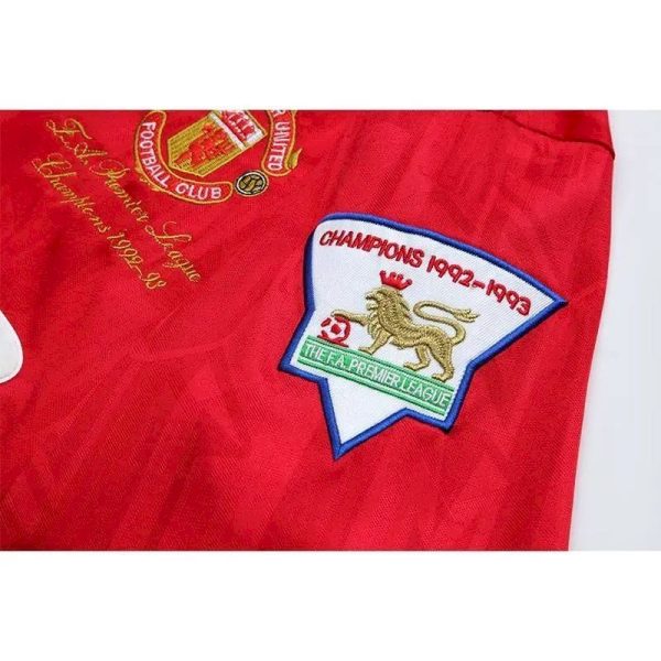 Manchester United 1992/94 Home Champion Retro Jersey - Image 5