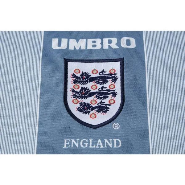 England 1996/97 Away Long Sleeves Retro Jersey - Image 4