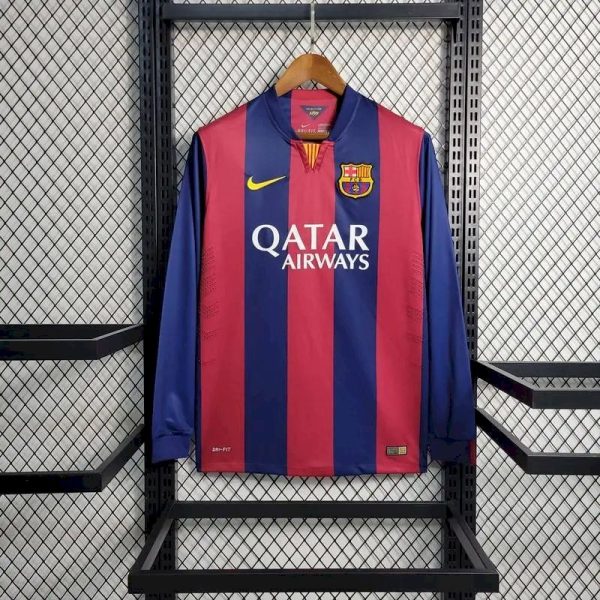 Barcelona 2014/15 Home Long Sleeves Retro Jersey