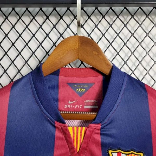 Barcelona 2014/15 Home Long Sleeves Retro Jersey - Image 8