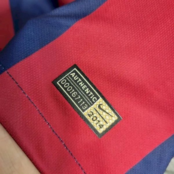 Barcelona 2014/15 Home Long Sleeves Retro Jersey - Image 7