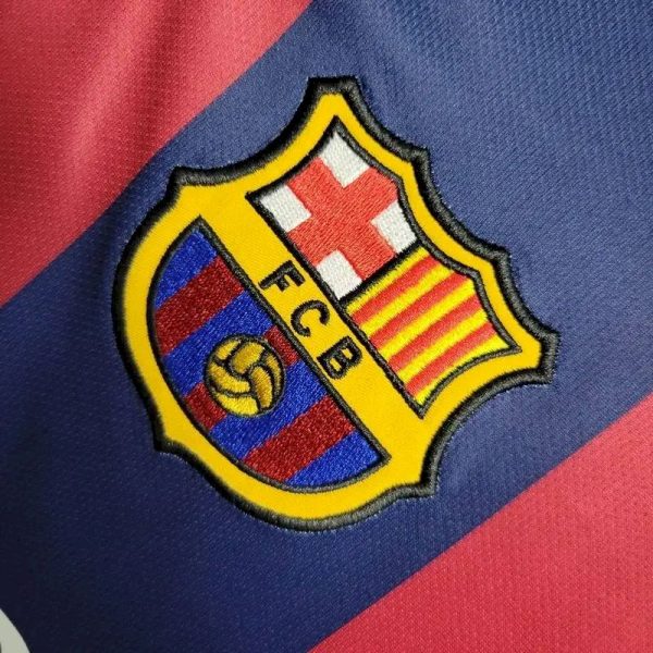 Barcelona 2014/15 Home Long Sleeves Retro Jersey - Image 6