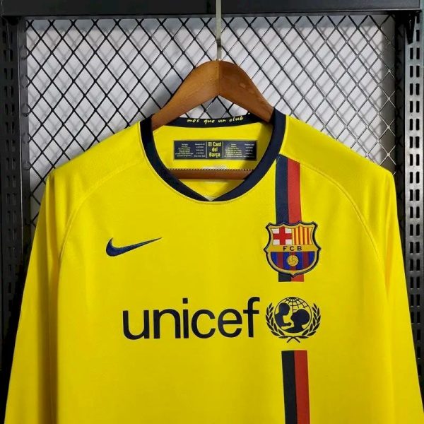 Barcelona 2008/2009 Away Long Sleeves Retro Jersey - Image 2