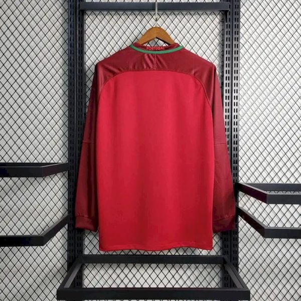 Portugal 2016/17 Home Long Sleeves Retro Jersey - Image 11