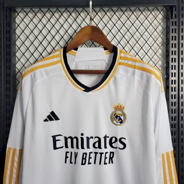 Real Madrid 2023/24 Home Long Sleeves Jersey - Image 2