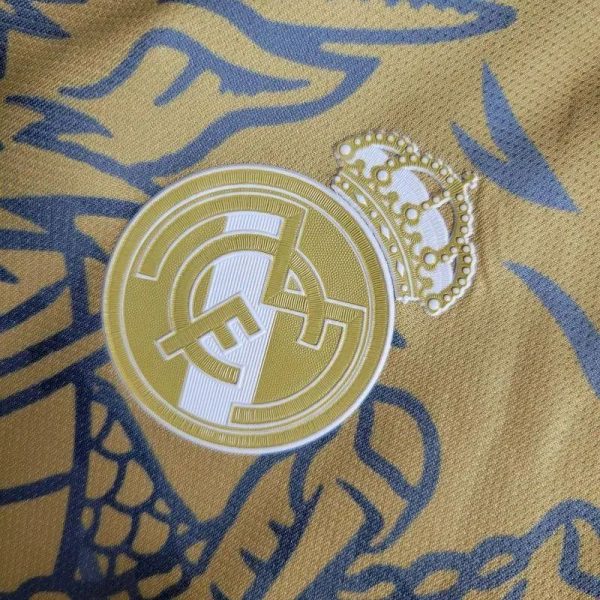 Real Madrid 2023/24 Yellow Dragon Special Edition Jersey - Image 4