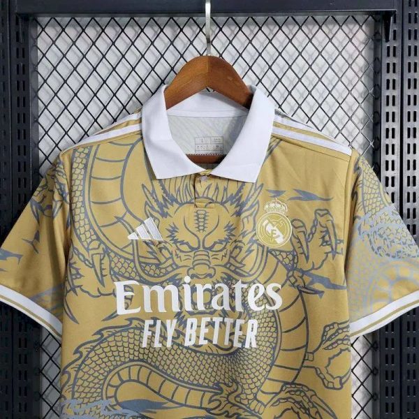 Real Madrid 2023/24 Yellow Dragon Special Edition Jersey - Image 8