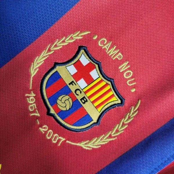 Barcelona 2007/08 Home Retro Jersey - Image 8