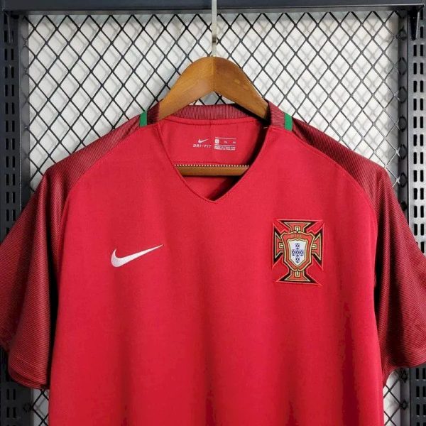 Portugal 2016/17 Home Retro Jersey - Image 3