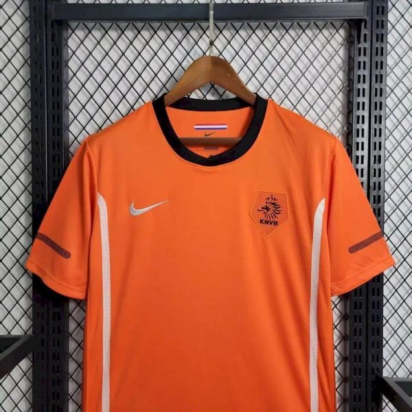 Netherlands 2010 Home Retro Jersey - Image 4