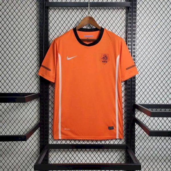 Netherlands 2010 Home Retro Jersey - Image 2