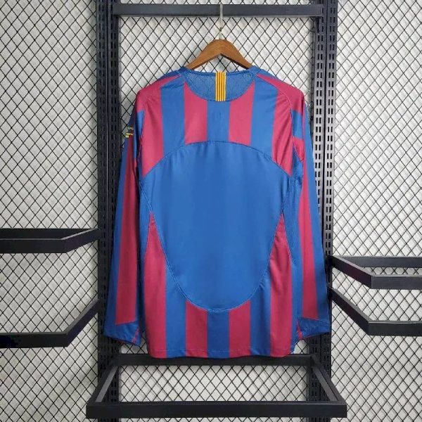Barcelona 2005/06 Home Ucl Edition Long Sleeves Retro Jersey - Image 2