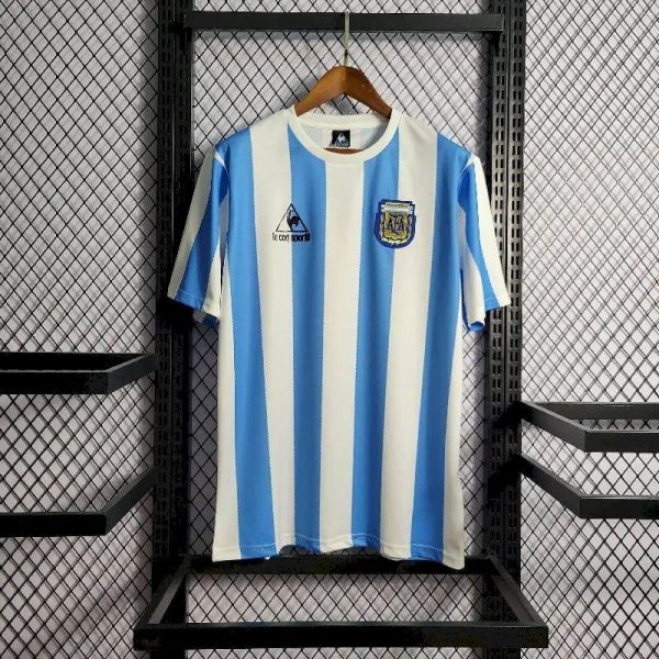 Argentina 1986 World Cup Home Retro Jersey - Image 2