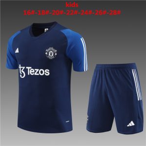 Manchester United 2023/24 Training Kids Jersey+Short 14001